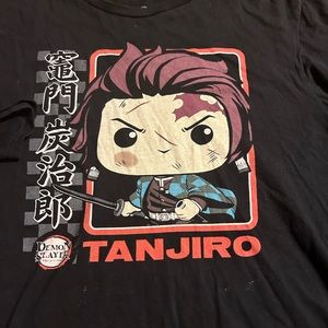Demon Slayer Funko Pop Men's L Short Sleeve Anime Short Sleeve Graphic T Shirt